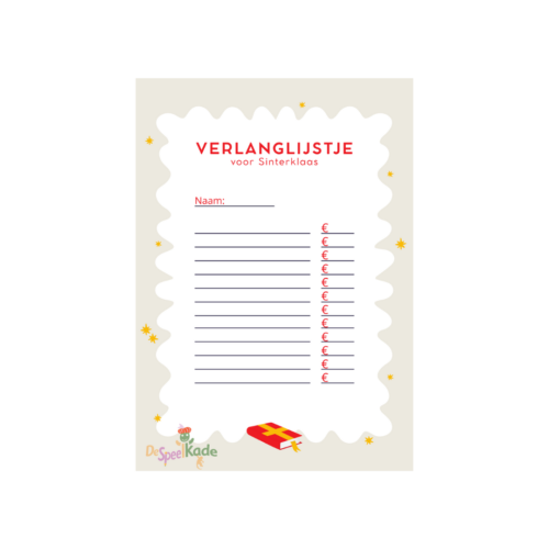 Verlanglijstje - Sinterklaas (download)